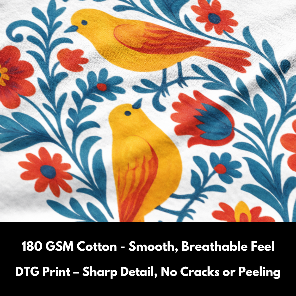 Sunburst Canaries in Bloom - 100% Cotton Tshirts
