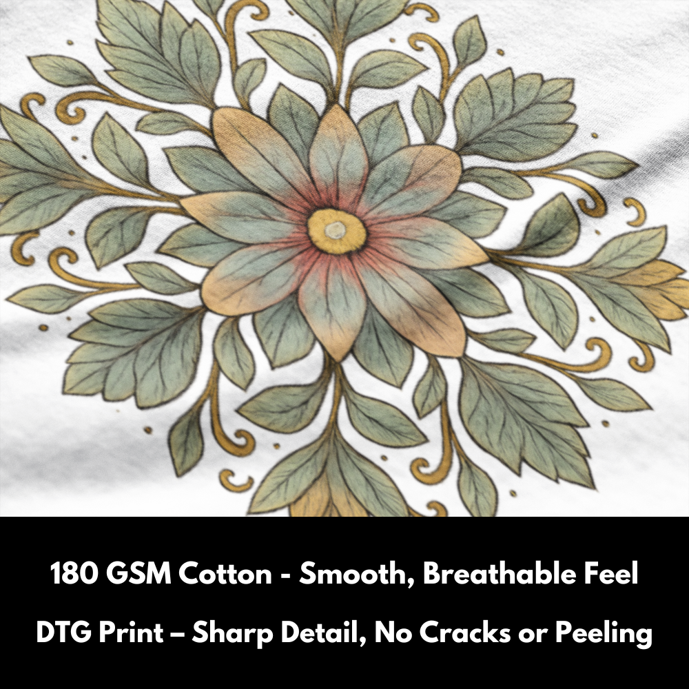 Blossom Mandala - 100% Cotton Tshirts