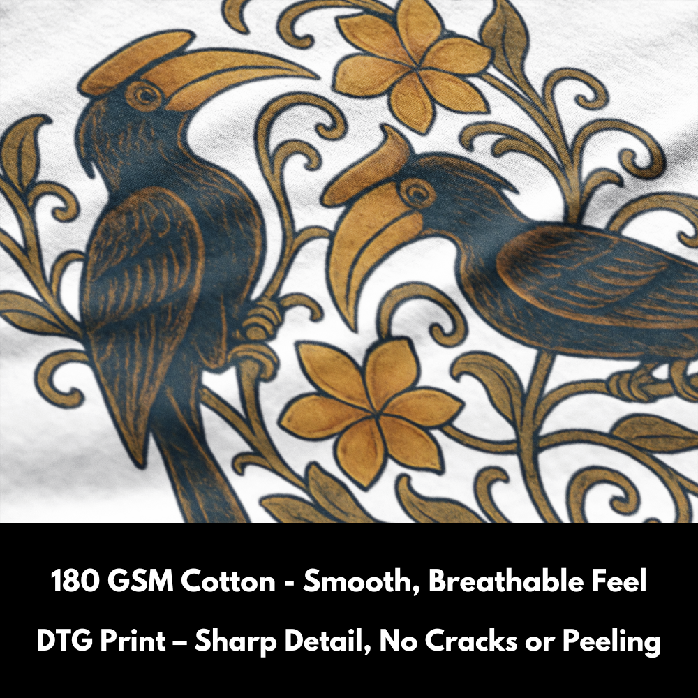 Golden Hornbull Reverie - 100% Cotton Tshirts