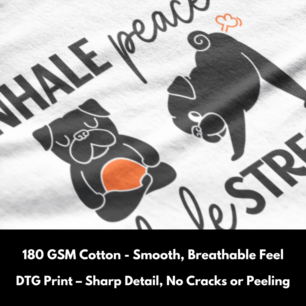 Inhale Peace Exhale Stress - 100% Cotton T-Shirt
