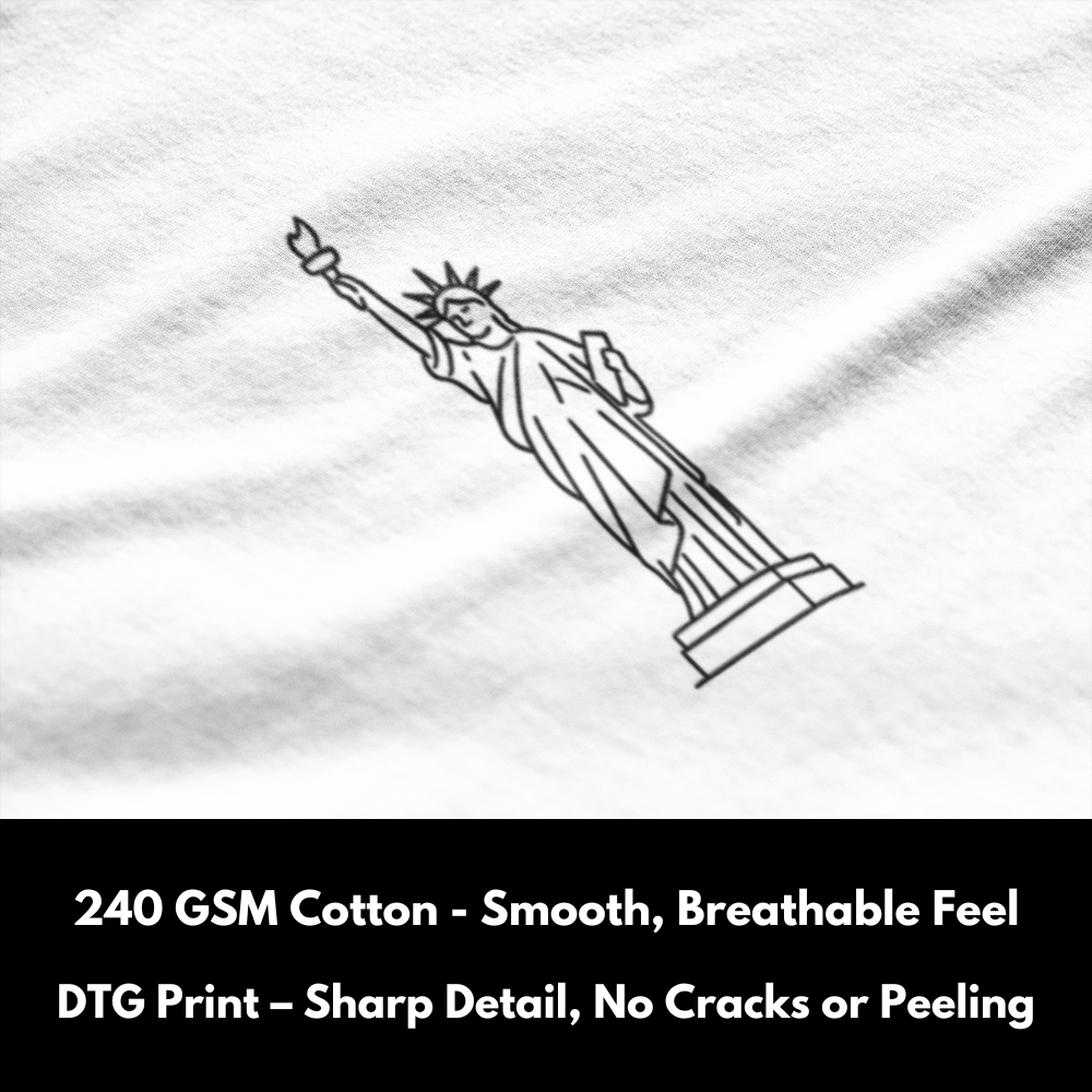Liberty Statue - Minimalist Tshirts