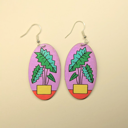 Potted Charm Drop Earring