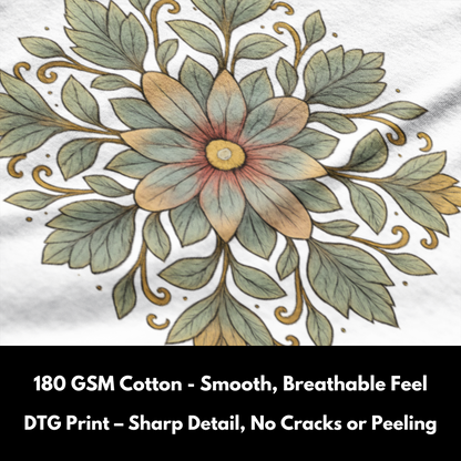 Blossom Mandala - 100% Cotton Tshirts