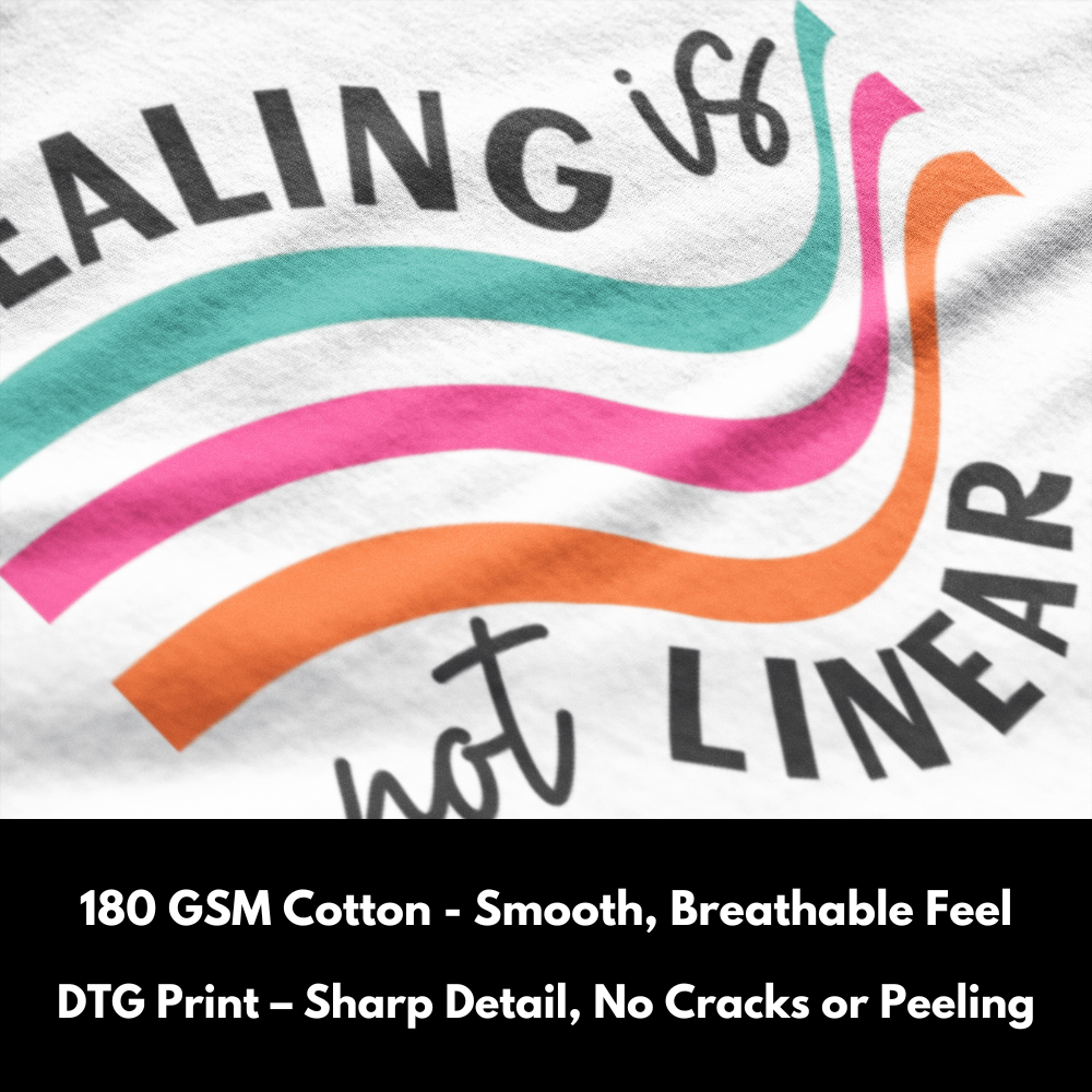 Healing is not Linear - 100% Cotton T-Shirt