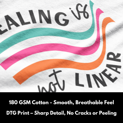 Healing is not Linear - 100% Cotton T-Shirt