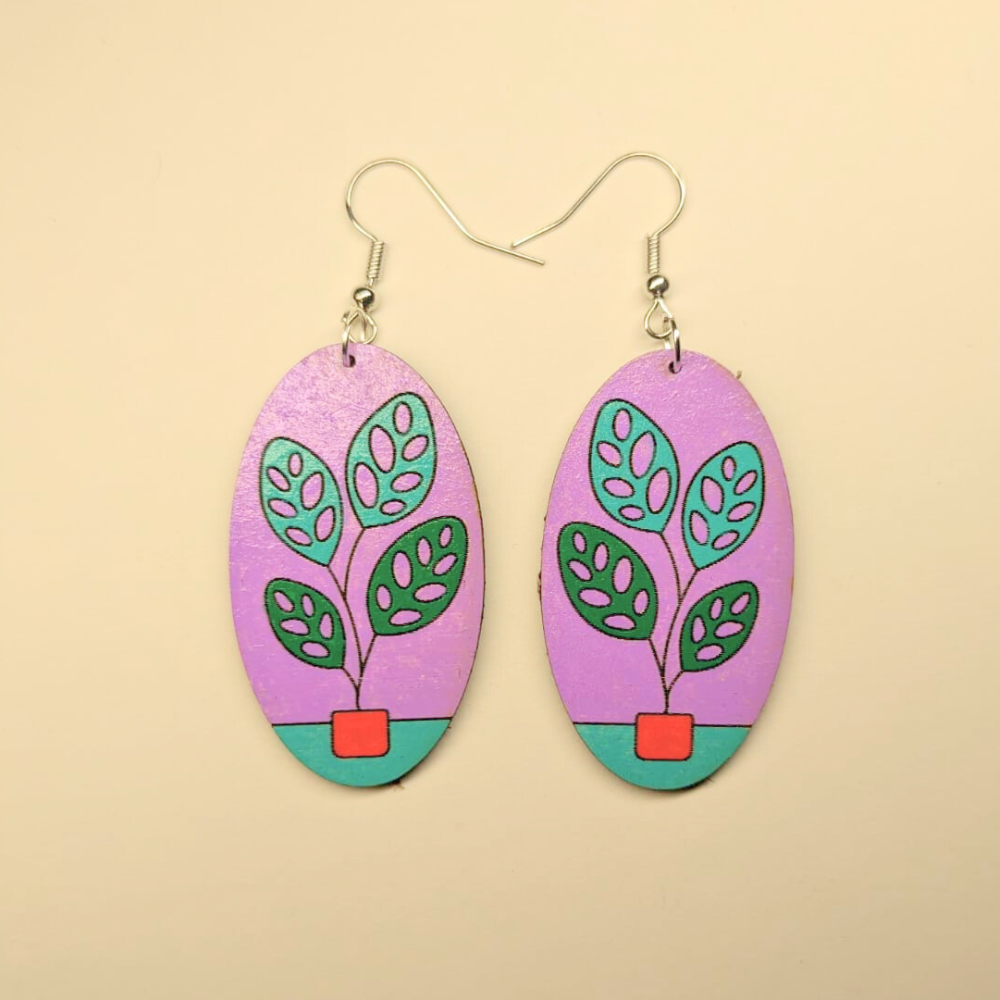 Potted Beauties Drop Earring