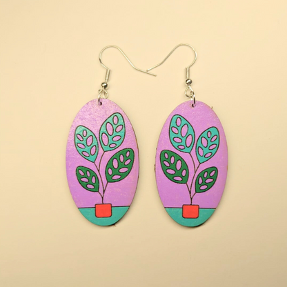 Potted Beauties Drop Earring