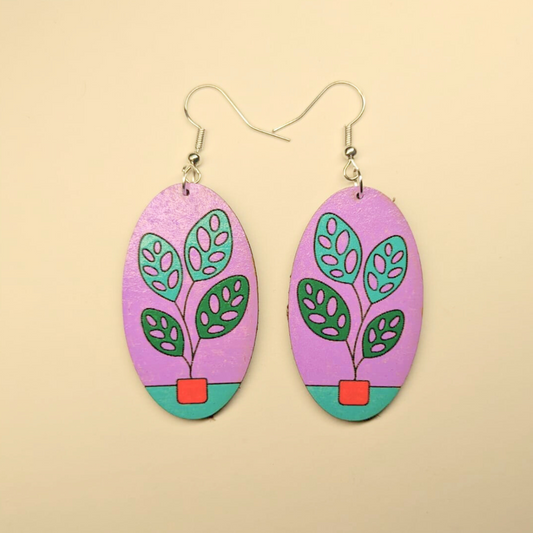 Potted Beauties Drop Earring