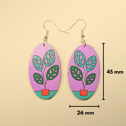 Potted Beauties Drop Earring