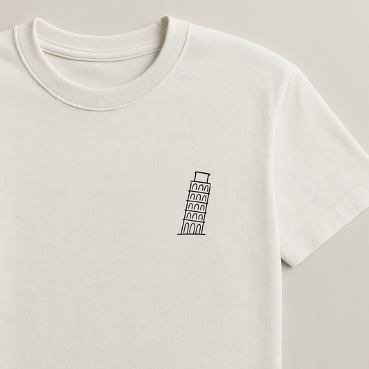 Leaning Tower of Pisa - Minimalist Tees