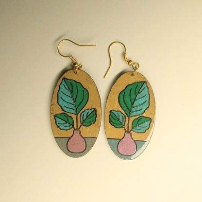Foliage Forms Drop Earring