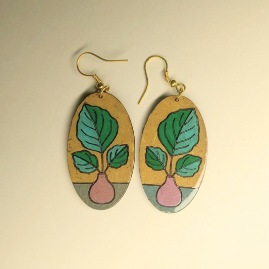 Foliage Forms Drop Earring