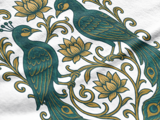 Emerald Lotus Courtship - 100% Cotton Tshirts