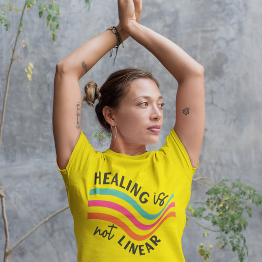 Healing is not Linear - 100% Cotton T-Shirt